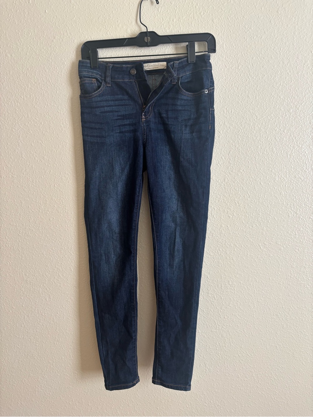 Dark Blue Women’s Slim Jeans - Picture 3 of 4